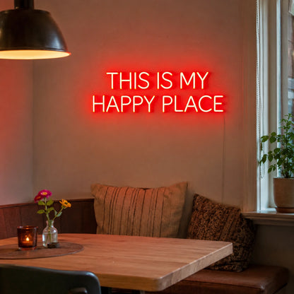 This Is My Happy Place LED Neon Sign Wall Neon Sign - 03 Real Lifestyle Scene