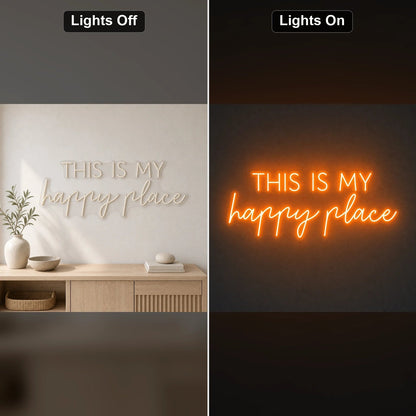 This Is My Happy Place Man Cave LED Neon Sign - Shineneon
