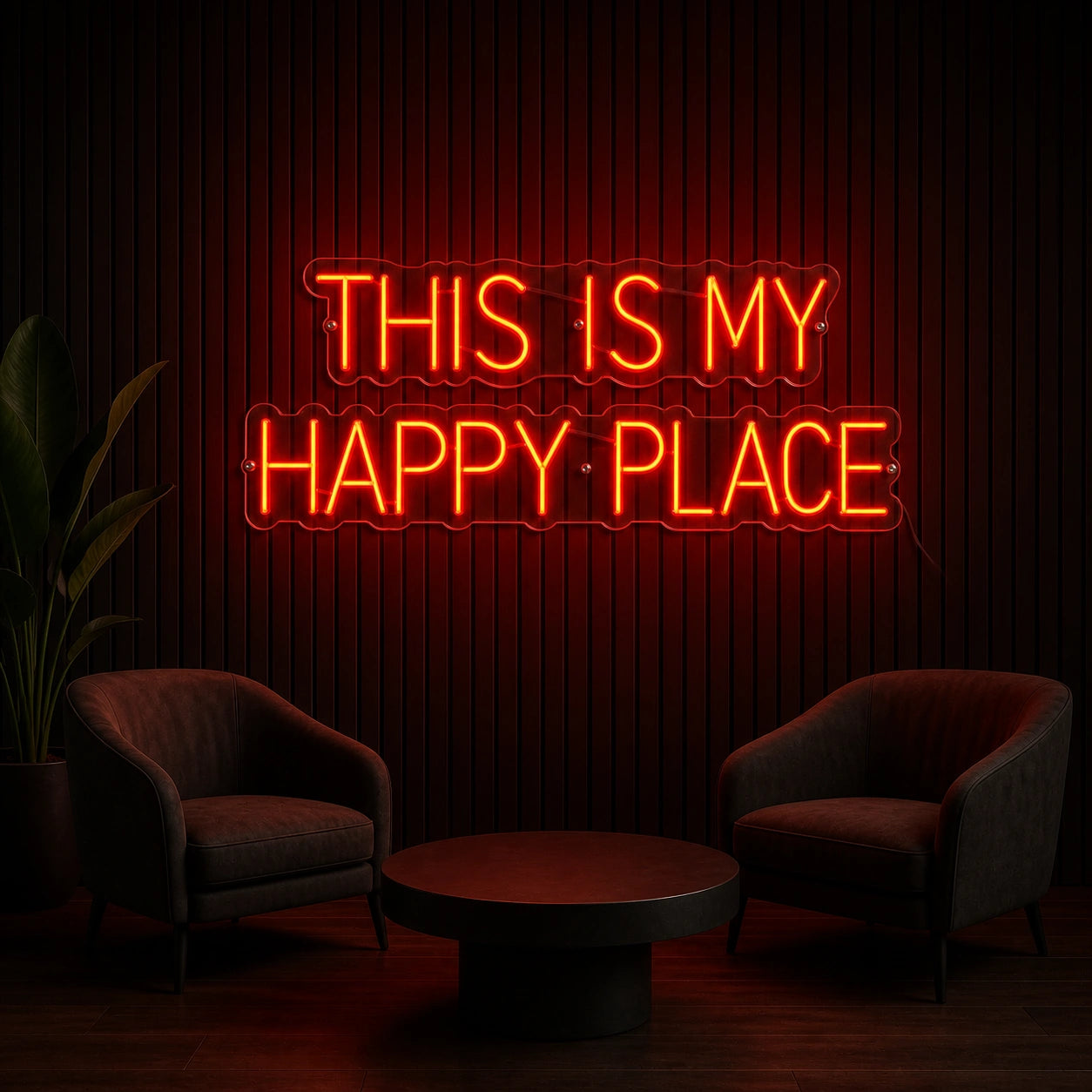 This Is My Happy Place Room Decor LED Neon Sign high-converting product image