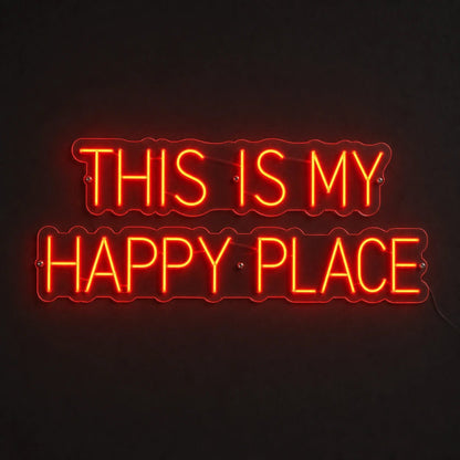This Is My Happy Place Room Decor LED Neon Sign - Shineneon