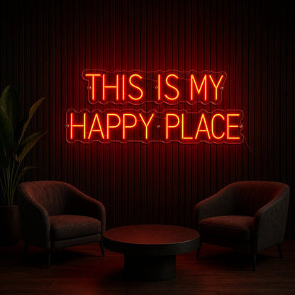 This Is My Happy Place Room Decor LED Neon Sign - Shineneon