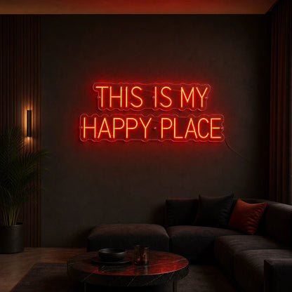 This Is My Happy Place Room Decor LED Neon Sign - Shineneon