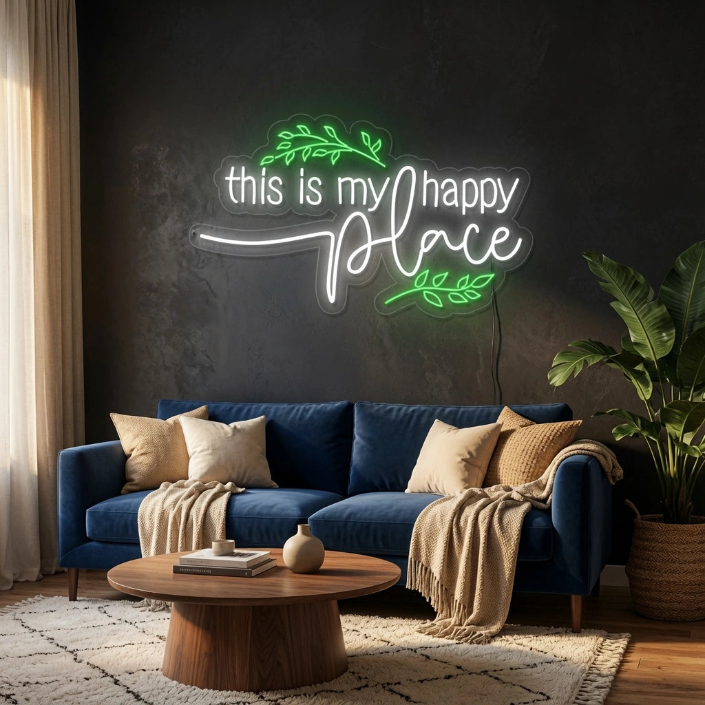 This Is My Happy Place Wall Art LED Neon Sign - 02 High-Converting Product Image