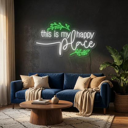 This Is My Happy Place Wall Art LED Neon Sign - 02 High-Converting Product Image