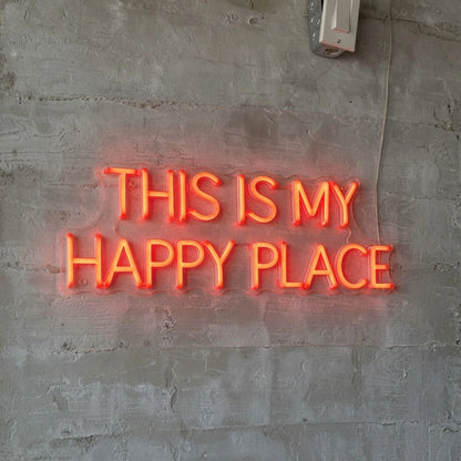 This Is My Happy Place Wall Decor LED Neon Sign Wall Neon Sign - 01 Original Product Image