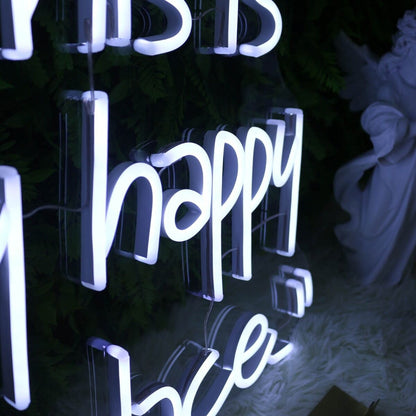 This Is My Happy Place White Led Neon Sign - Shineneon