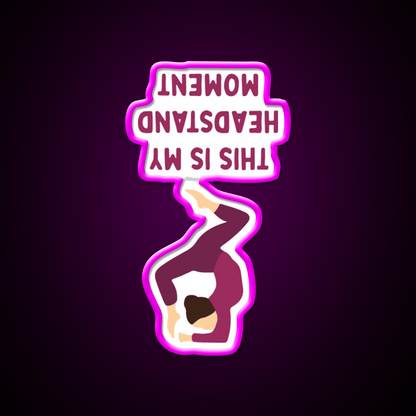 This Is My Headstand Moment Yoga Led Neon Sign For Wellness Space Rgb Color - Shineneon