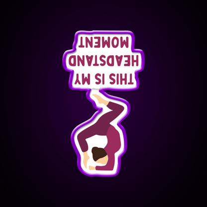 This Is My Headstand Moment Yoga Led Neon Sign For Wellness Space Rgb Color - Shineneon