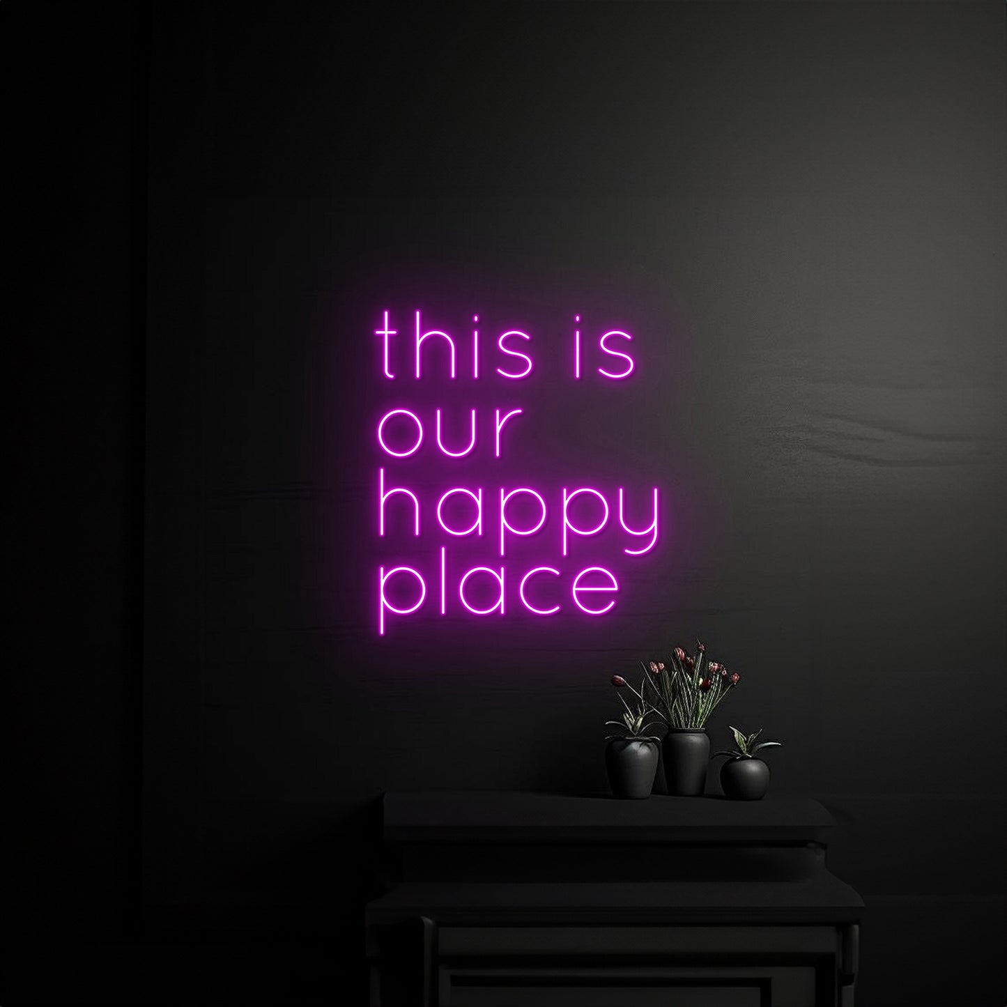 This Is Our Happy Place Led Light