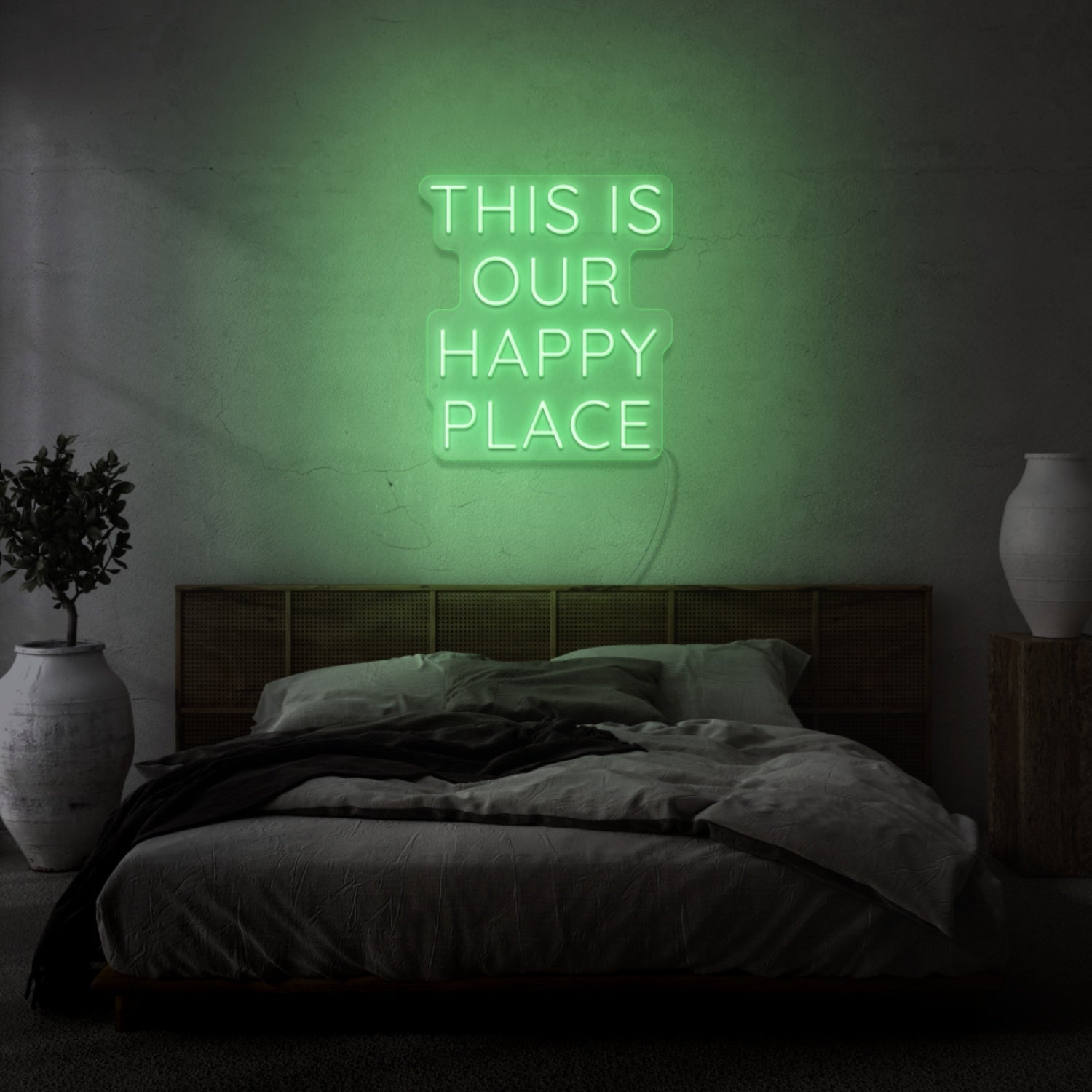 This Is Our Happy Place Led Light Sign - Shineneon