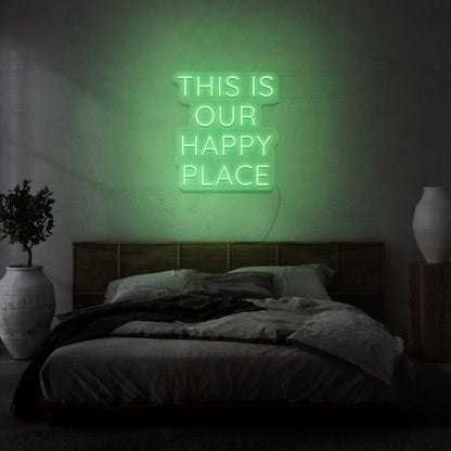 This Is Our Happy Place Led Light Sign - Shineneon