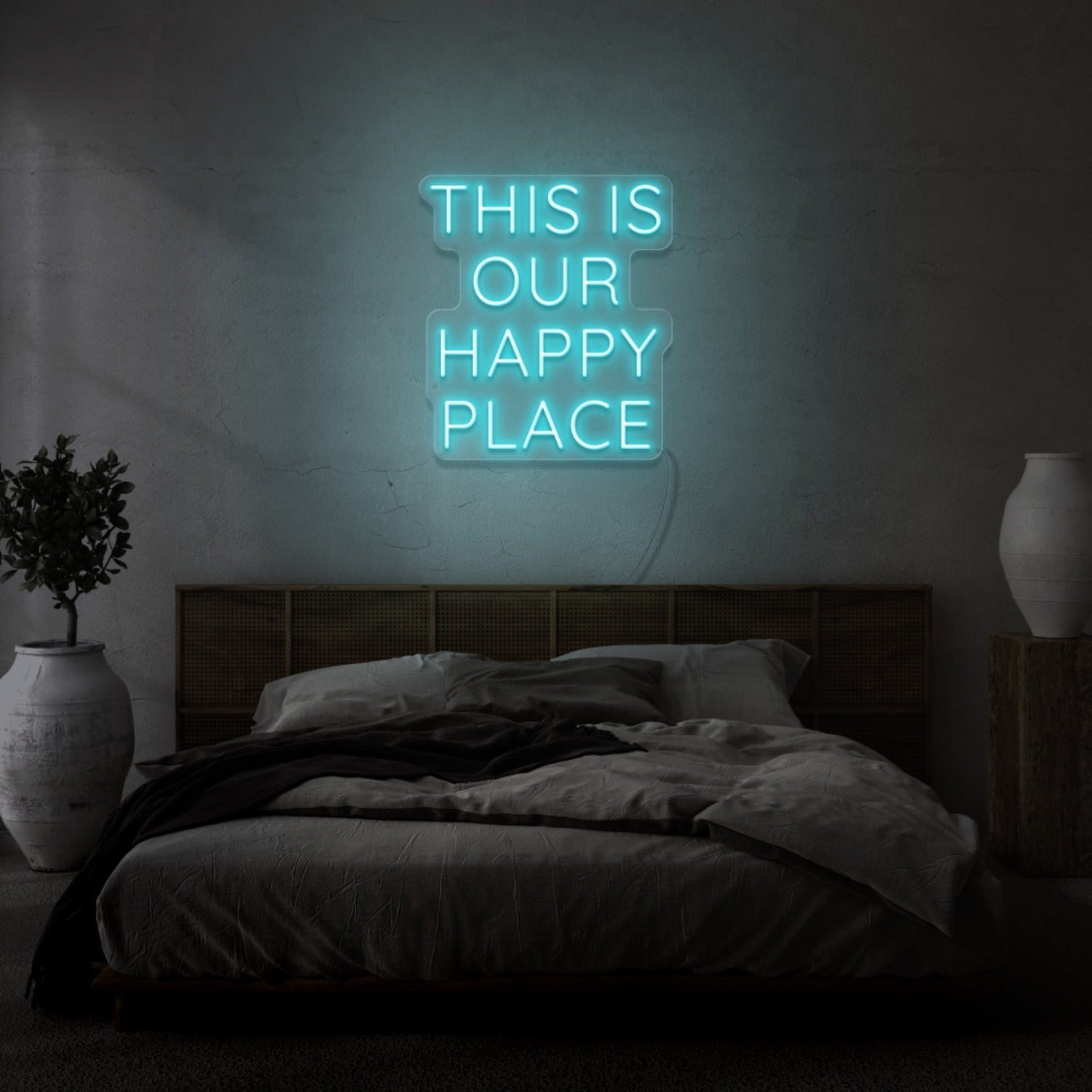 This Is Our Happy Place Led Light Sign - Shineneon