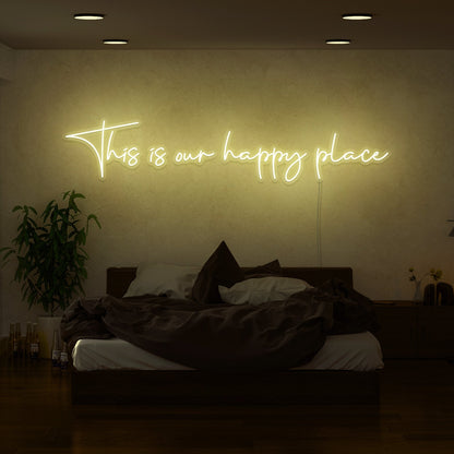 This Is Our Happy Place Led Neon Sign | Shineneon