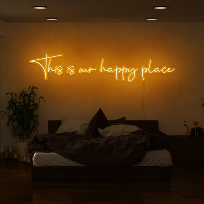 This Is Our Happy Place Led Neon Sign | Shineneon