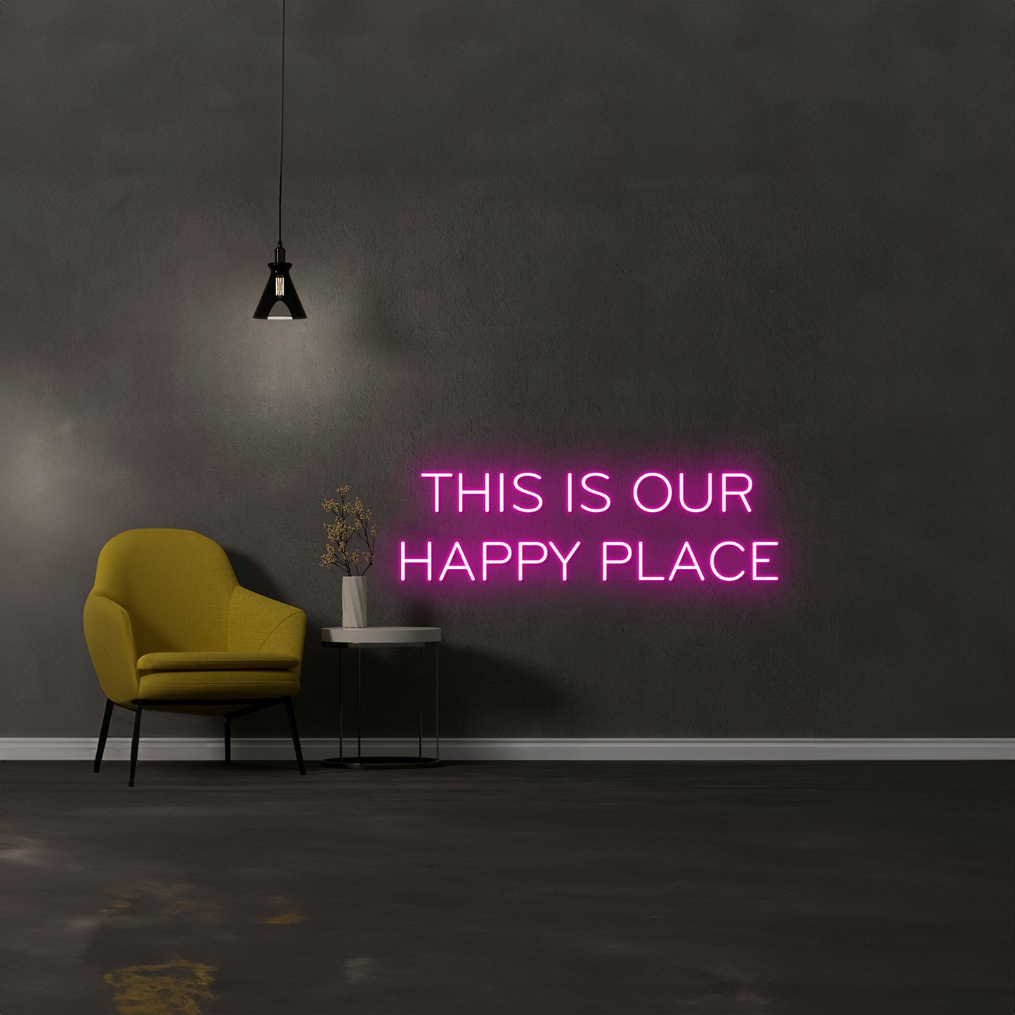 This Is Our Happy Place Led Sign