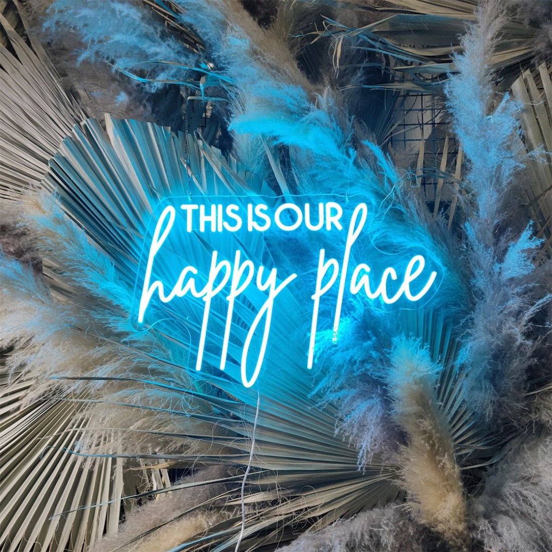 This Is Our Happy Place Led Sign Business Neon Sign Wall Decor - Shineneon