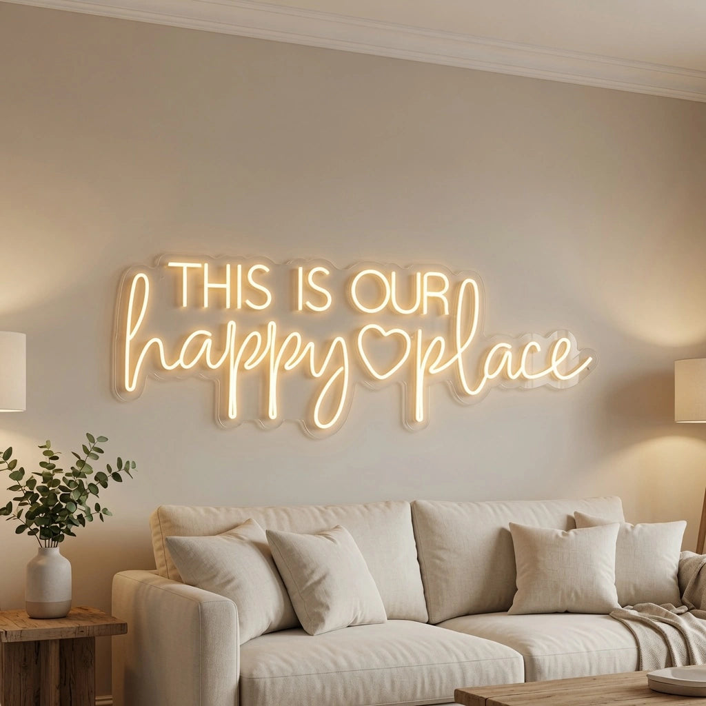 This Is Our Happy Place Wall Decor LED Neon Sign Wall Neon Sign - 02 High-Converting Product Image