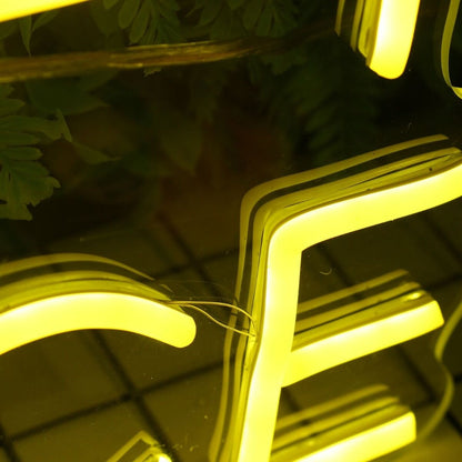 This Is Our Happy Place Yellow Led Neon Sign - Shineneon