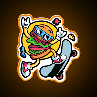 This Is Some Fast Food Skating Fast Food Led Neon Sign For Burger Place Rgb Color - Shineneon