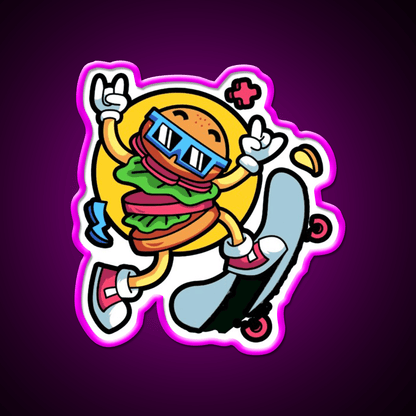 This Is Some Fast Food Skating Fast Food Led Neon Sign For Burger Place Rgb Color - Shineneon