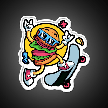 This Is Some Fast Food Skating Fast Food Led Neon Sign For Burger Place Rgb Color - Shineneon