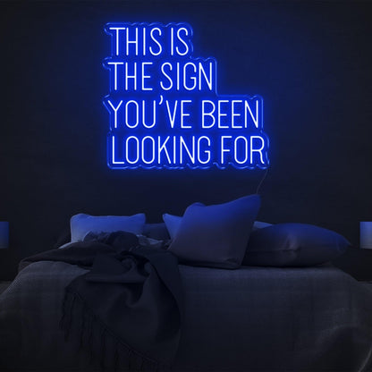 This Is The Sign Red Led Neon Sign For Bedroom Wall Decor | Shineneon