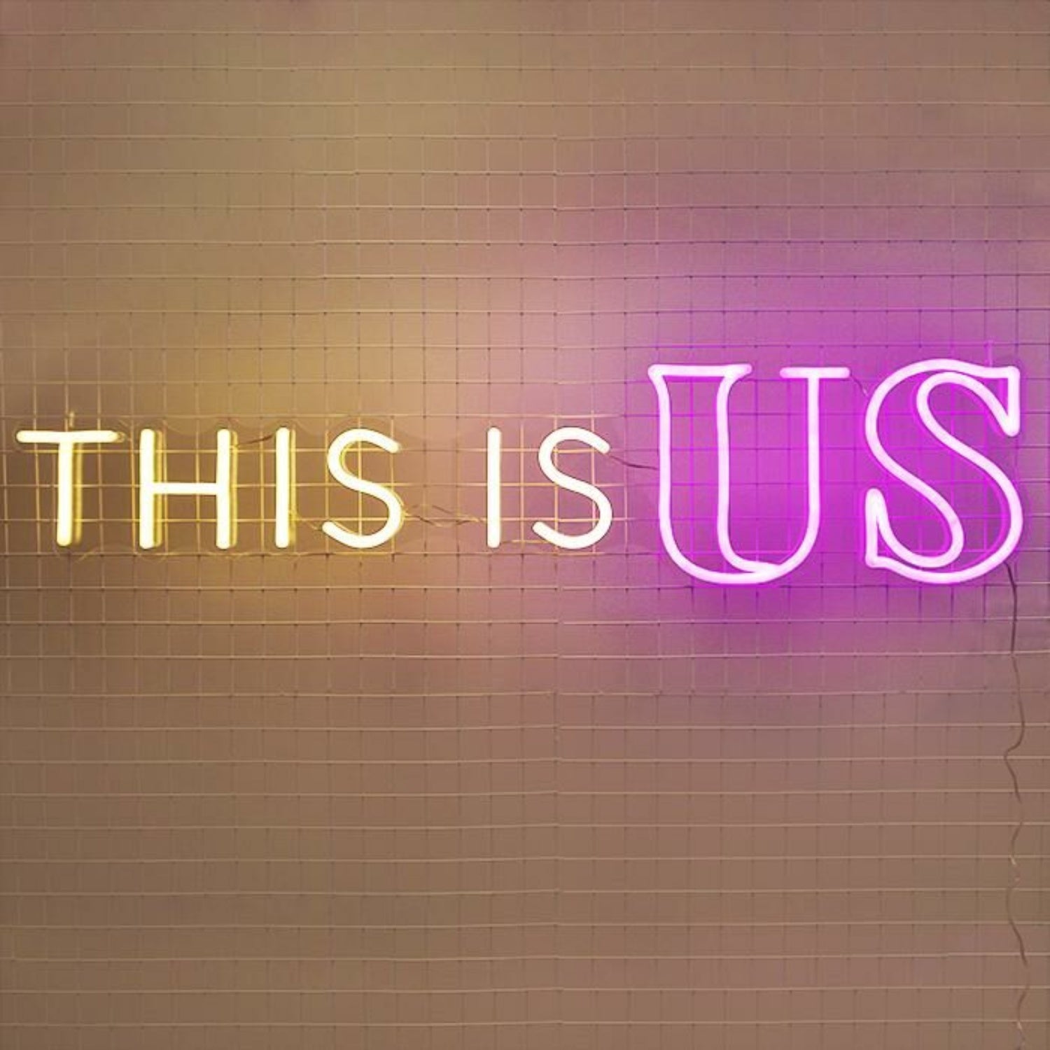 This Is Us Neon Sign For Family-Centered Living Rooms | Shineneon