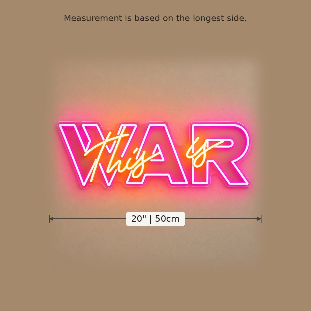 This Is War LED Neon Sign - Shineneon