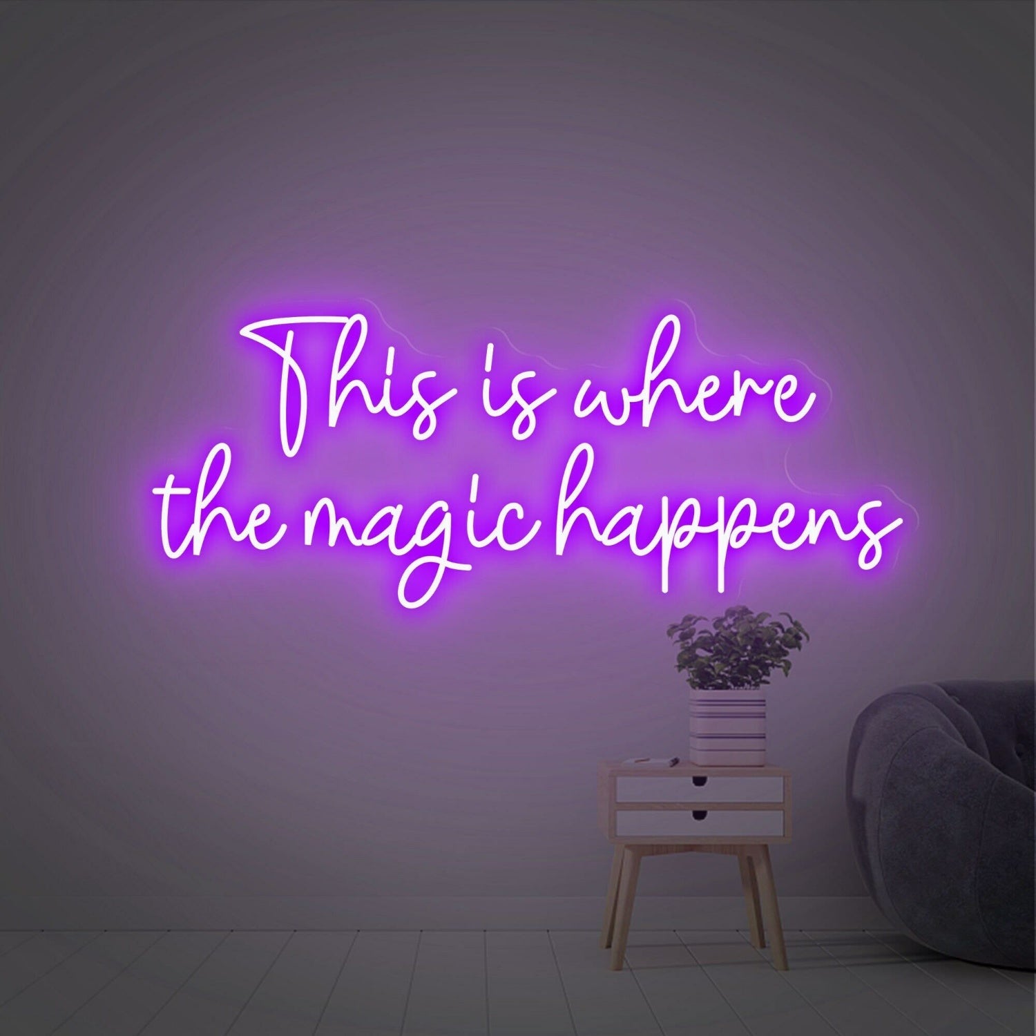 This Is Where The Magic Happens Colorful Led Neon Sign - Shineneon