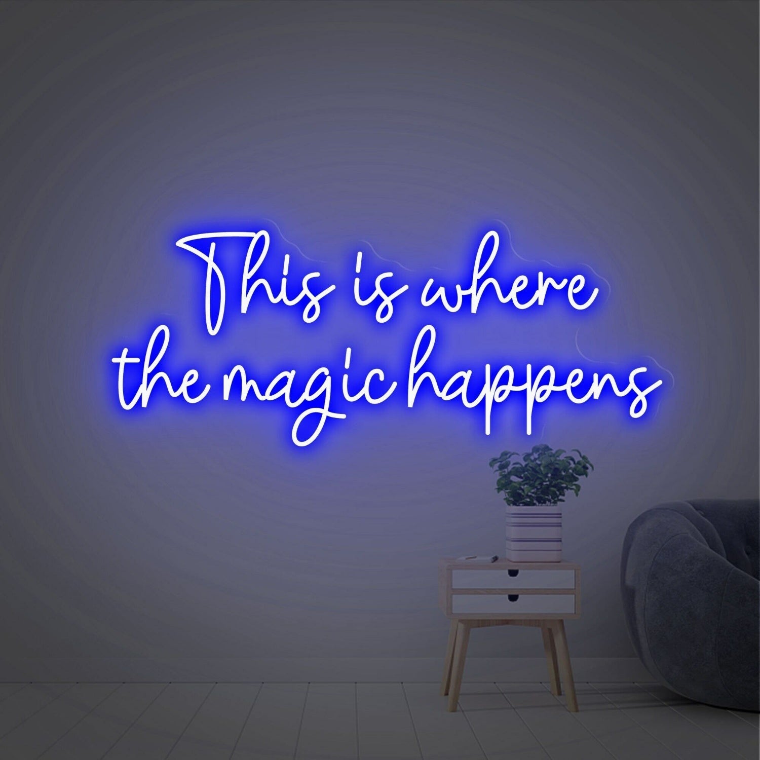 This Is Where The Magic Happens Colorful Led Neon Sign - Shineneon