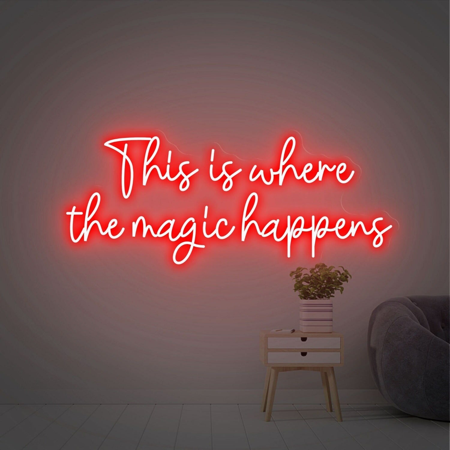 This Is Where The Magic Happens Colorful Led Neon Sign - Shineneon