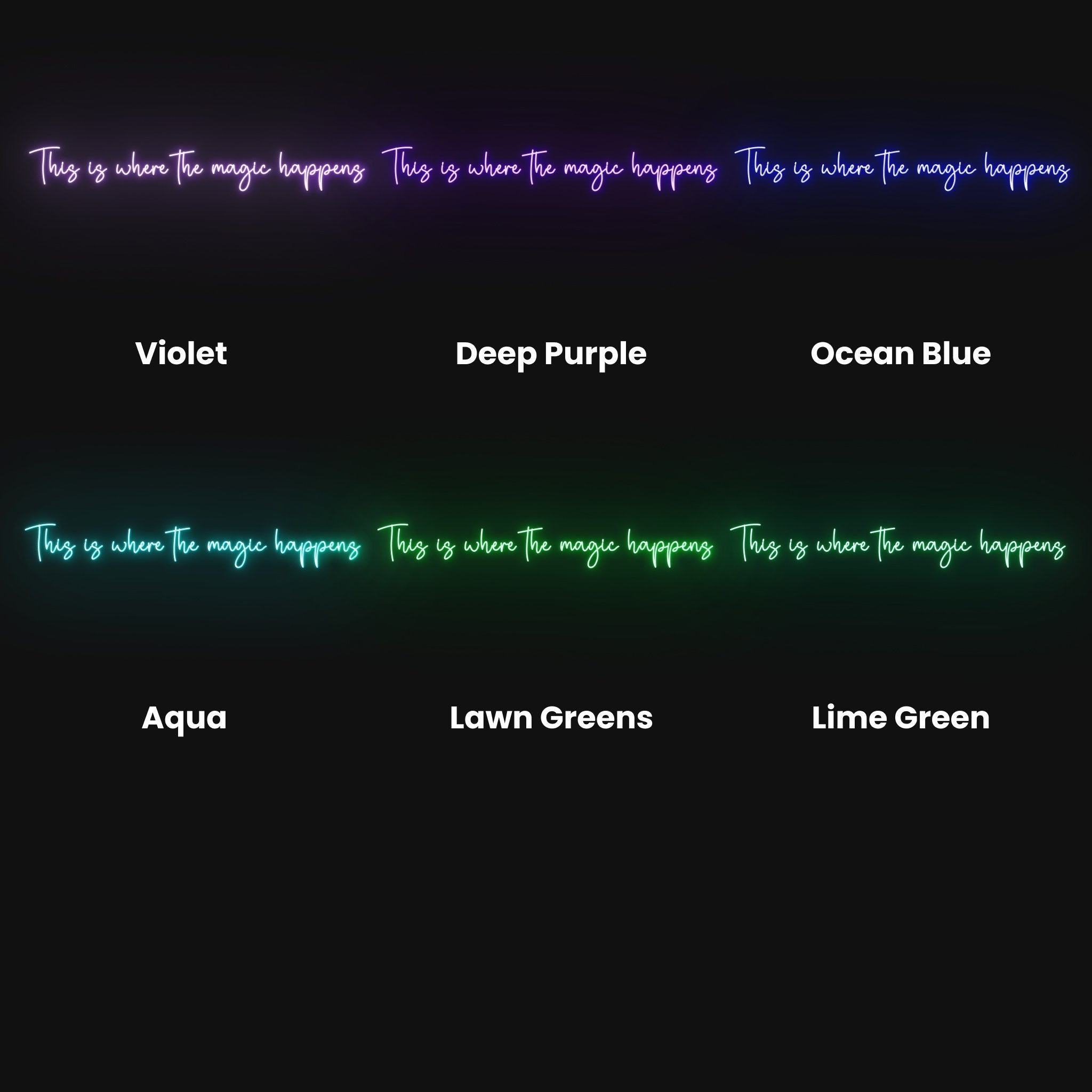 This Is Where The Magic Happens Led Neon Sign | Shineneon