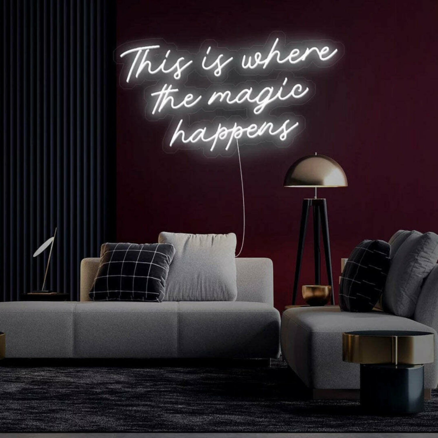 This Is Where The Magic Happens Led Neon Sign Enchanting Atmosphere | Shineneon