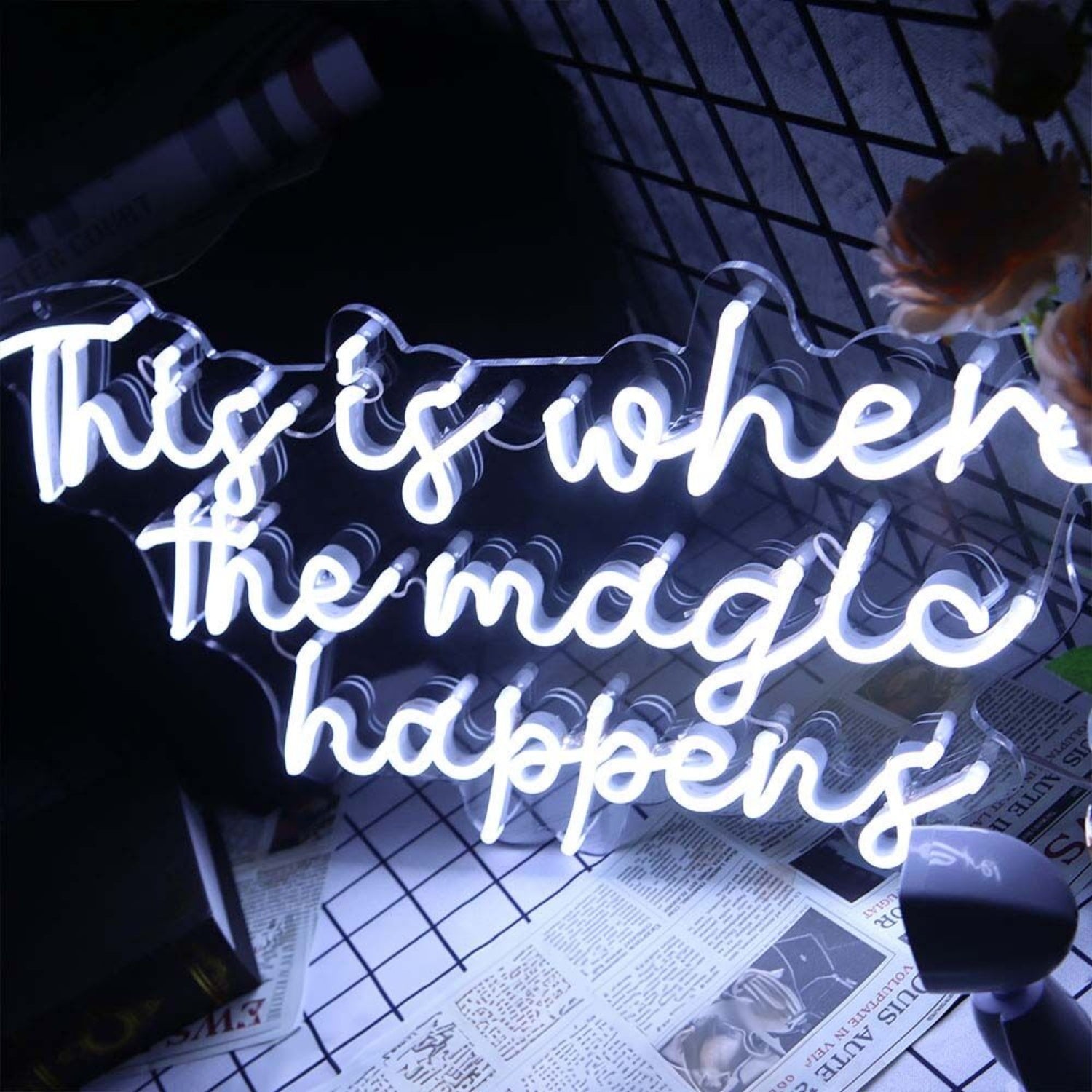 This Is Where The Magic Happens Led Neon Sign For Home Decor - Shineneon