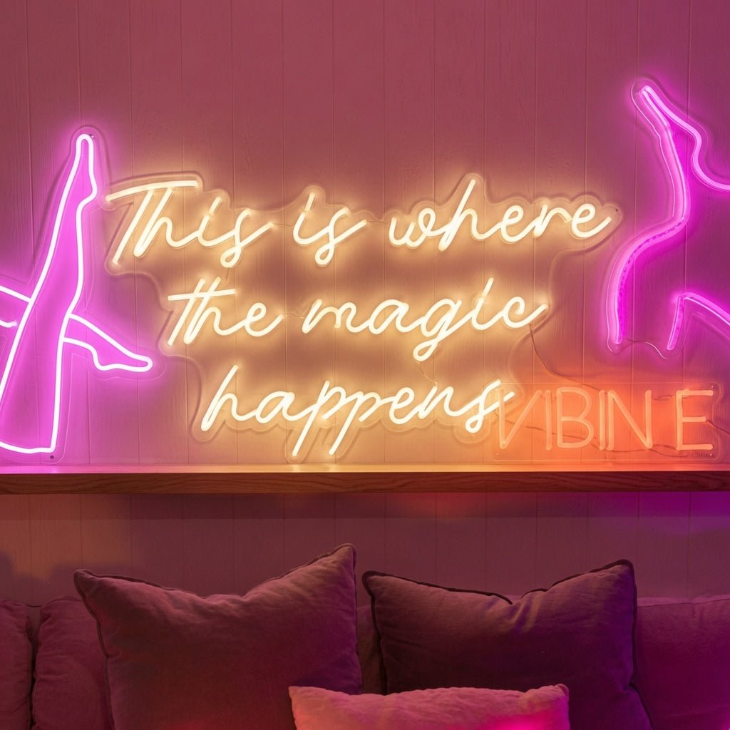 This Is Where The Magic Happens LED Neon Sign Wall Neon Sign - Shineneon