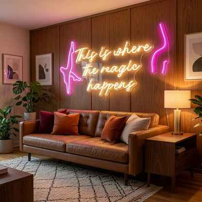 This Is Where The Magic Happens LED Neon Sign Wall Neon Sign - Shineneon