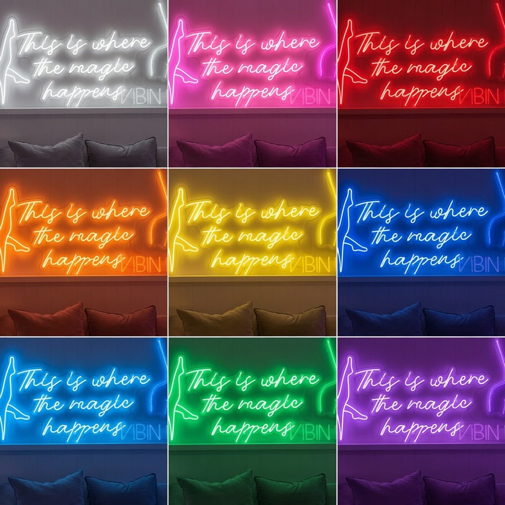This Is Where The Magic Happens LED Neon Sign Wall Neon Sign - Shineneon