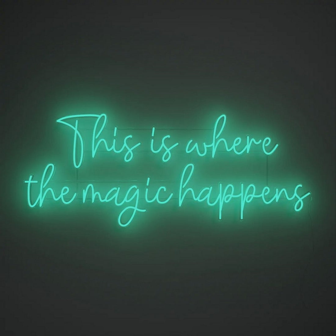 This Is Where The Magic Happens Led Sign Business Neon Sign Wall Art