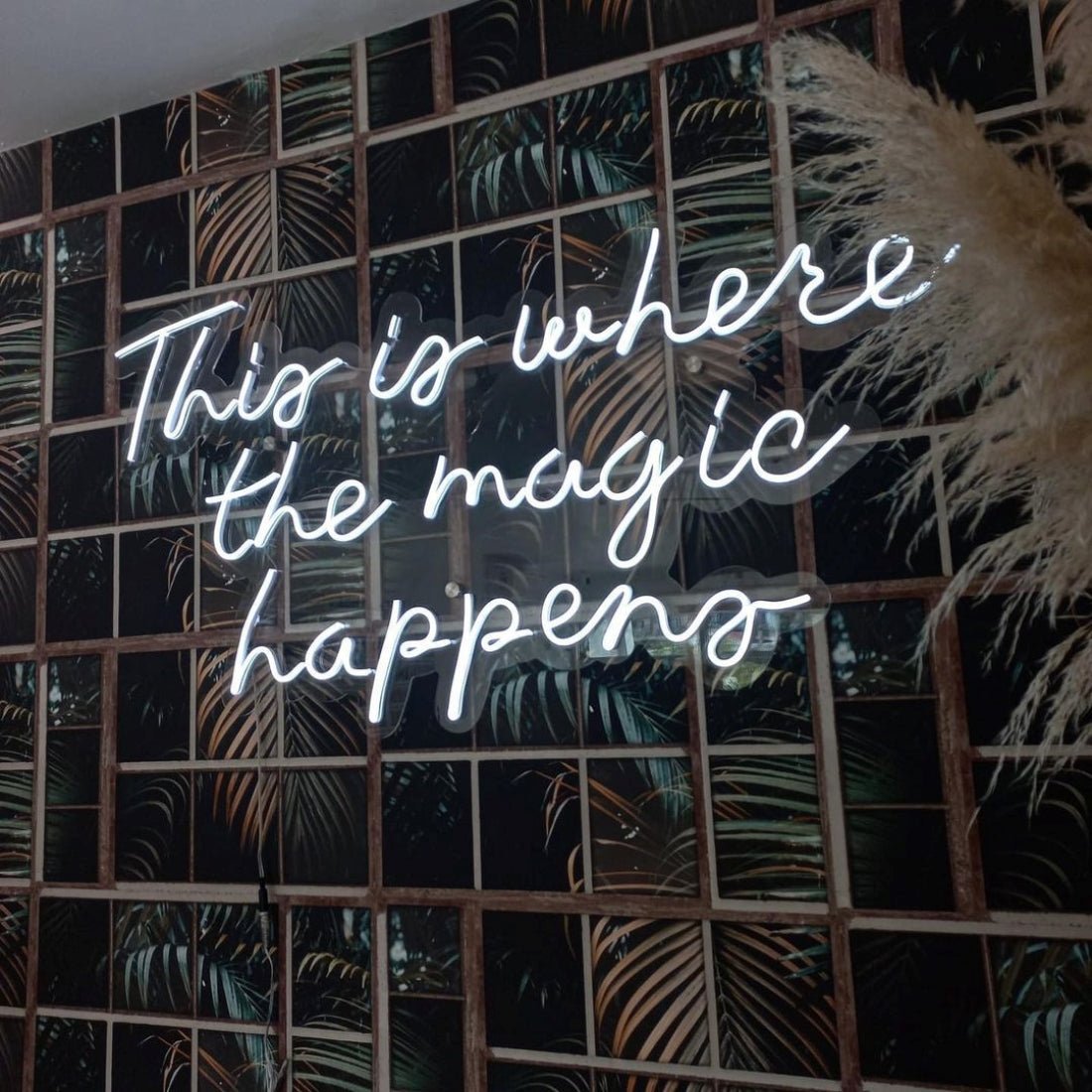 This Is Where The Magic Happens Led Sign Business Neon Signs - Shineneon
