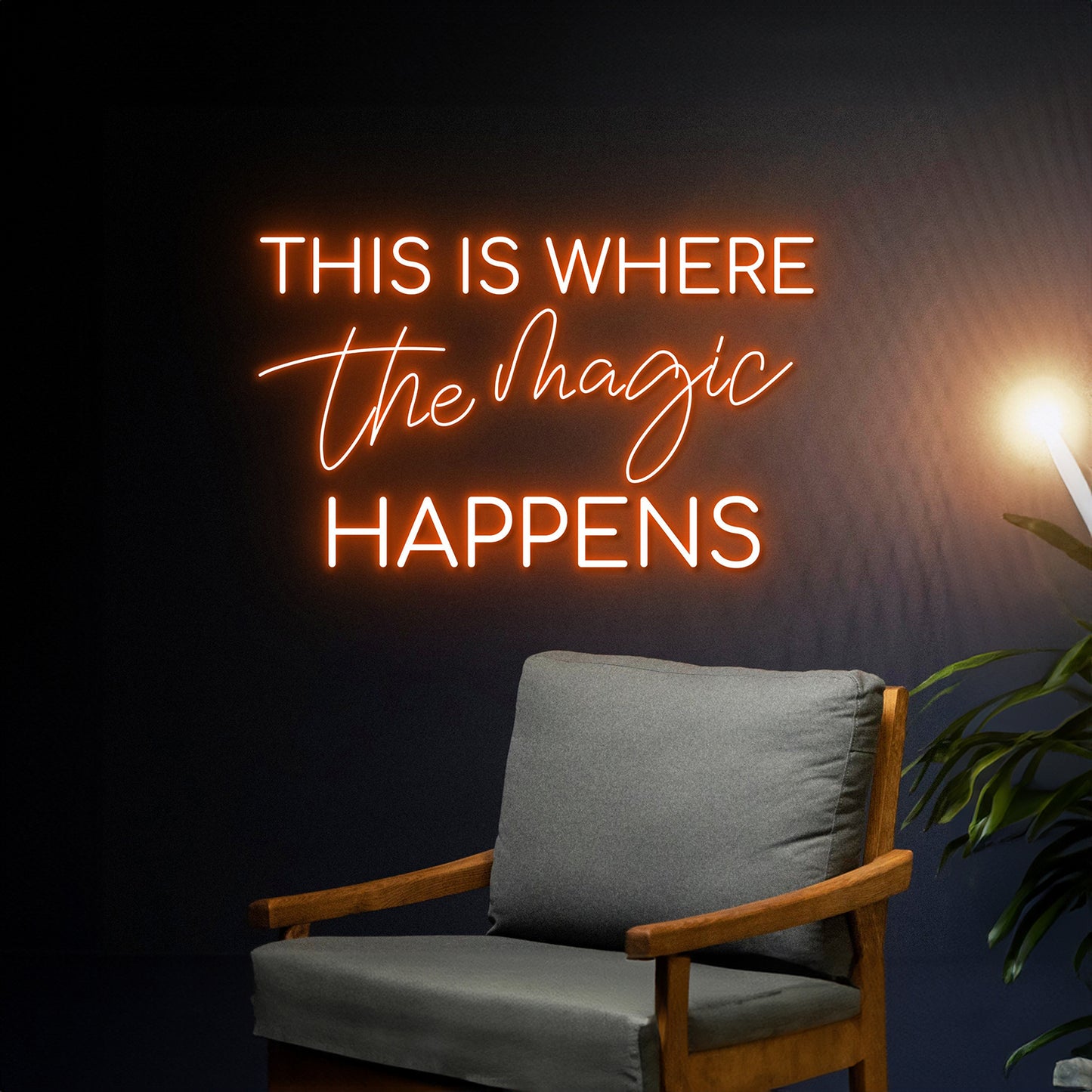 This Is Where The Magic Happens Led Sign Room Wall Decor