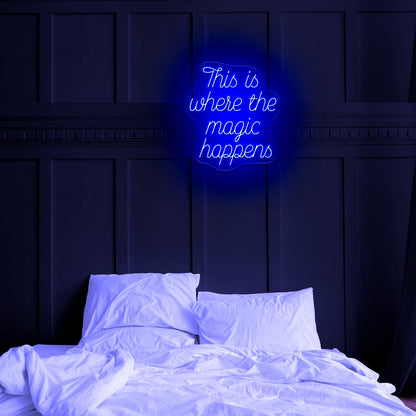 This Is Where The Magic Happens Neon Beer Sign - Shineneon