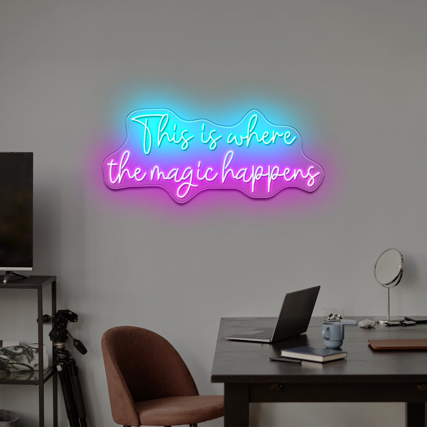 This Is Where The Magic Happens Neon Signs Wall Decor