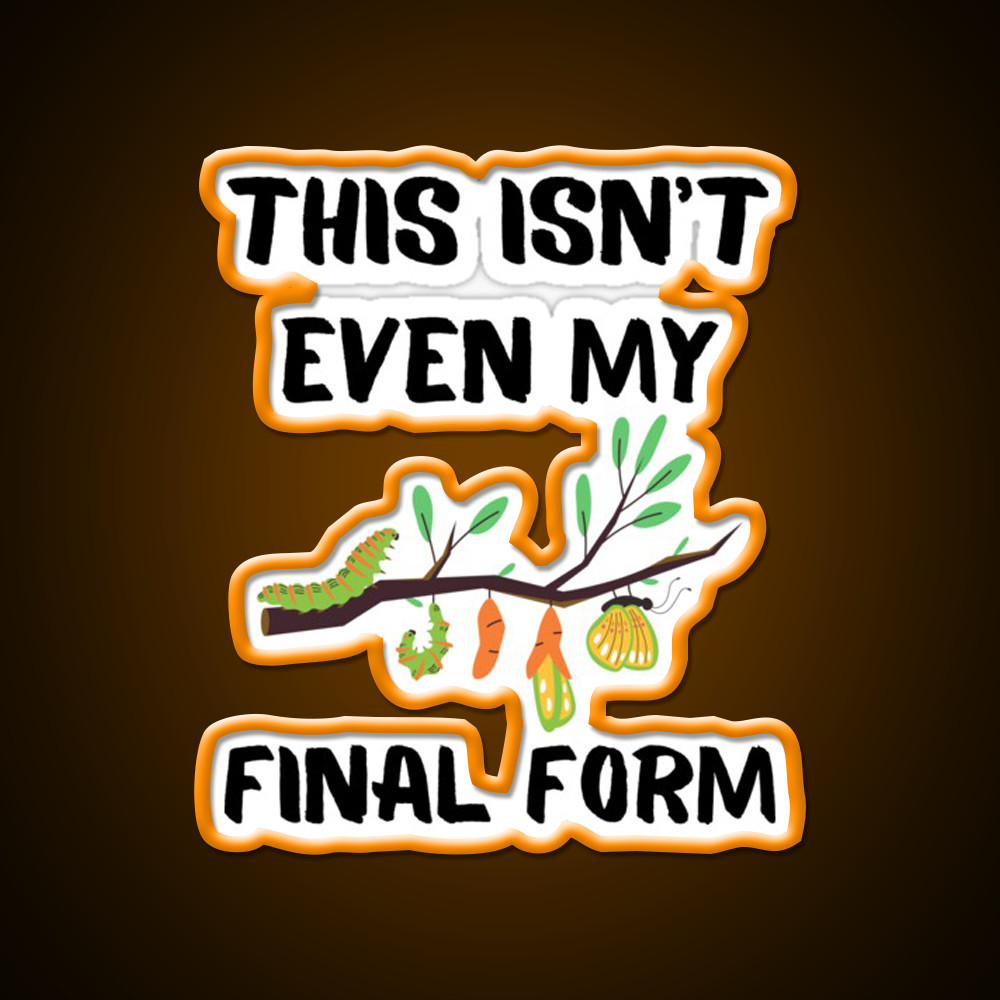 This Isnt Even My Final Form Metamorphosis Gym Fitness Led Neon Sign Rgb Color