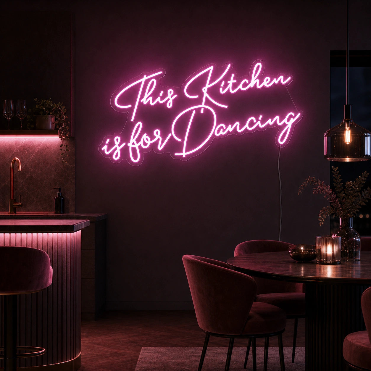 This Kitchen Is For Dancing LED Neon Sign Garage Man Cave Neon Sign high-converting product image