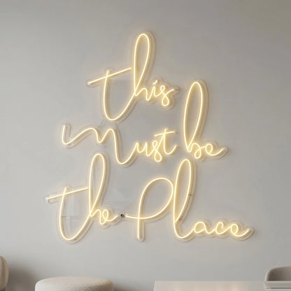 This Must Be The Place Bedroom Decor LED Neon Sign - 01 Original Product Image