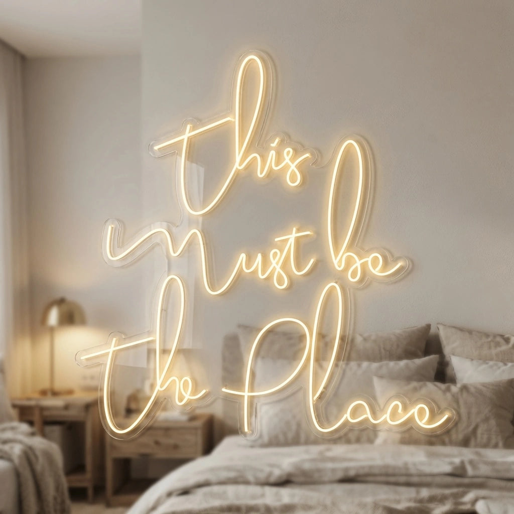 This Must Be The Place Bedroom Decor LED Neon Sign - 02 High-Converting Product Image
