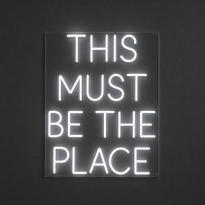 This Must Be The Place Bedroom Decor LED Neon Sign Garage Man Cave Neon Sign main product image