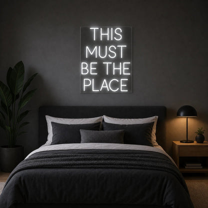 This Must Be The Place Bedroom Decor LED Neon Sign Garage Man Cave Neon Sign - Shineneon