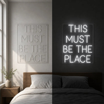 This Must Be The Place Bedroom Decor LED Neon Sign Garage Man Cave Neon Sign - Shineneon