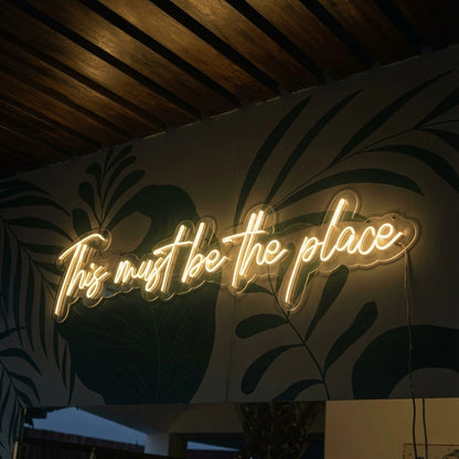 This Must Be The Place Business Wall Art LED Neon Sign - 01 Original Product Image